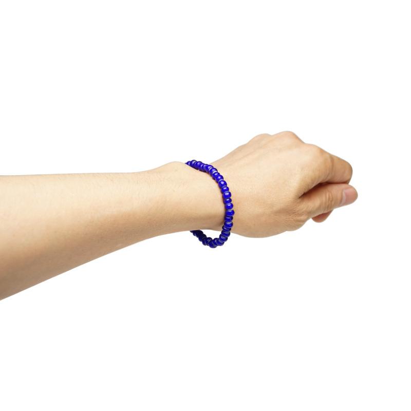 アンティークビーズ ブレスレット パープルブルー ヴィンテージビーズ