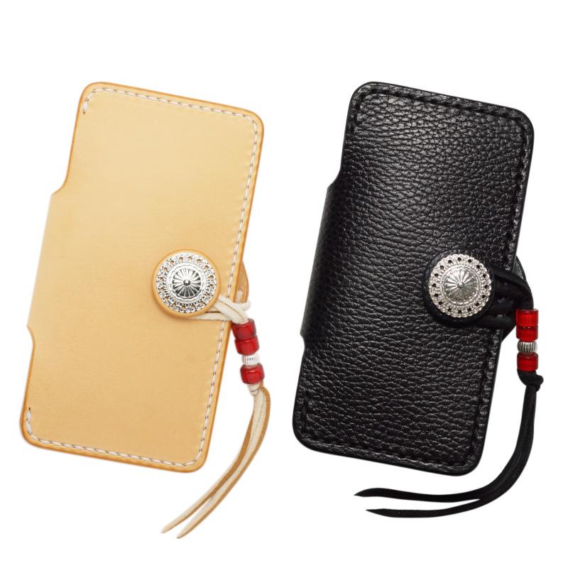 手帳型 iPhone 17e用レザーケース Eタイプ　アイホン アイフォン 本革 サドルレザー イタリアンレザー シボ加工 メンズ 手縫い 日本製 | Apple