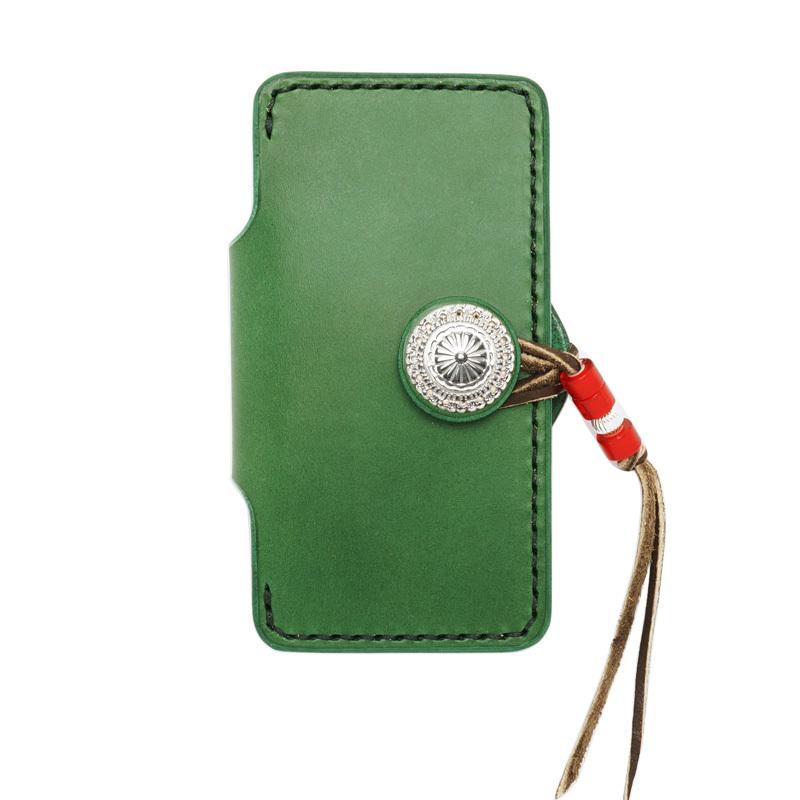 手帳型 iPhone 17e用レザーケース Eタイプ　アイホン アイフォン 本革 サドルレザー イタリアンレザー シボ加工 メンズ 手縫い 日本製 | Apple | 13