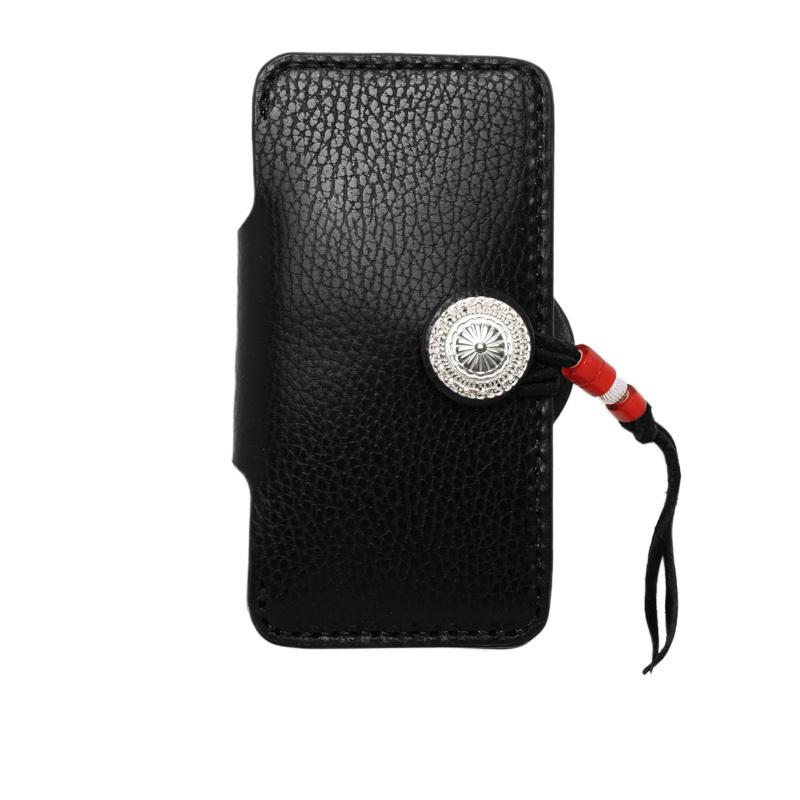 手帳型 iPhone 17e用レザーケース Eタイプ　アイホン アイフォン 本革 サドルレザー イタリアンレザー シボ加工 メンズ 手縫い 日本製 | Apple | 14