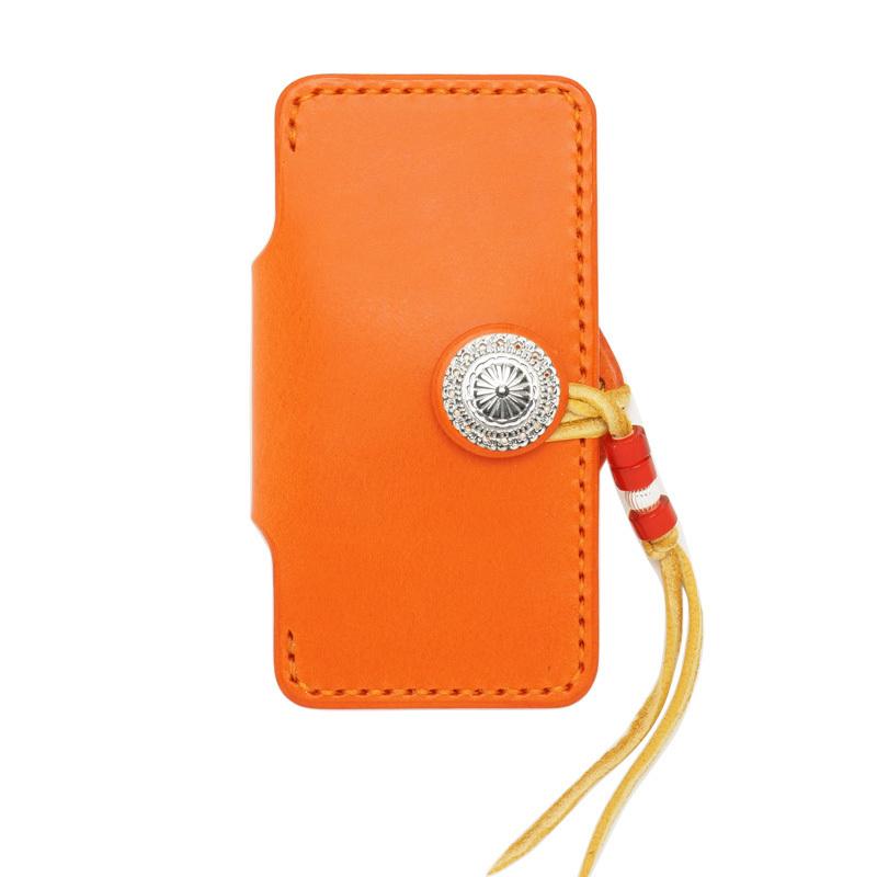 手帳型 iPhone 17e用レザーケース Eタイプ　アイホン アイフォン 本革 サドルレザー イタリアンレザー シボ加工 メンズ 手縫い 日本製 | Apple | 06