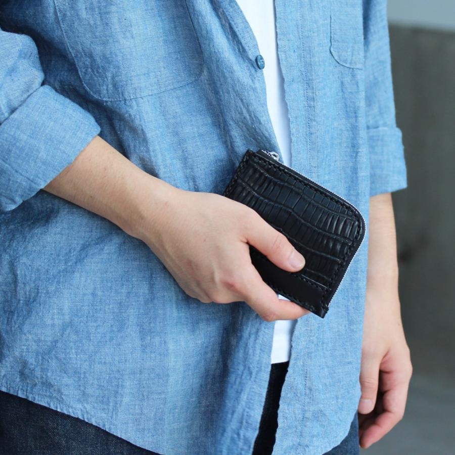 L字ファスナーウォレット クロコダイル ミニ財布 ミニウォレット L字ファスナーウォレット クロコダイル ミニ財布 ミニウォレット