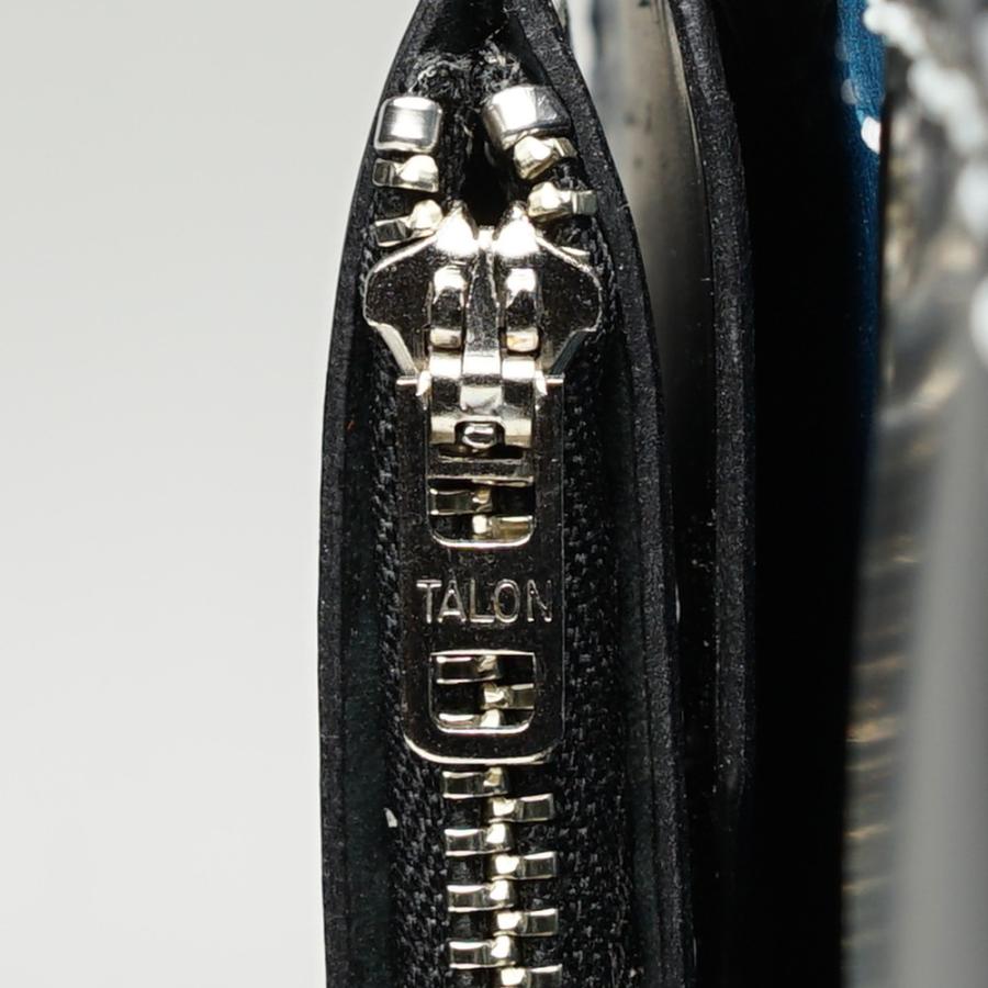 コードバンウォレット Aタイプ TYPE II パンチング ブラックツートン　バイカーズウォレット 長財布 本革 メンズ 手縫い ハンドメイド 日本製の画像