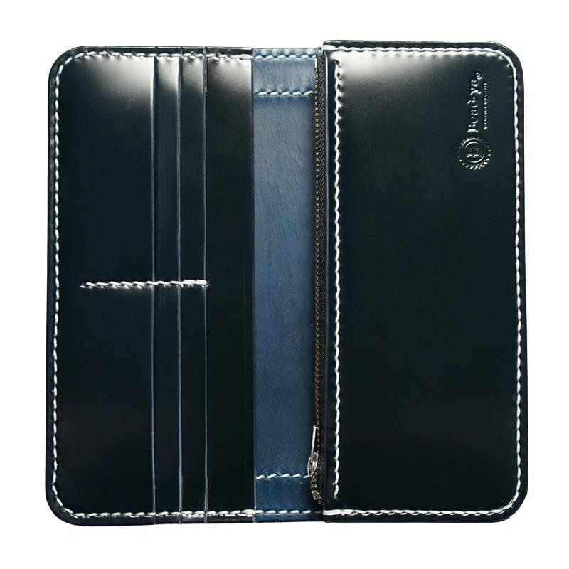 コードバンウォレット Aタイプ パンチング ダブルカット きなり・黒