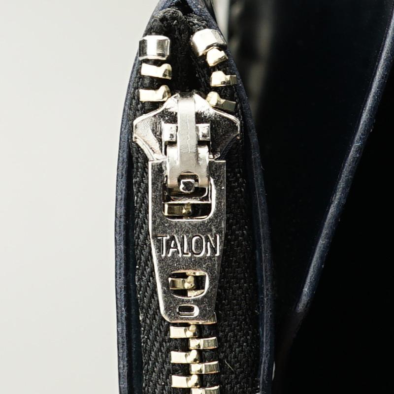 コードバンウォレット Aタイプ TYPE II パンチング 本藍染め　バイカーズウォレット ライダースウォレット 長財布 本革 メンズ 手縫い ハンドメイド 日本製の画像