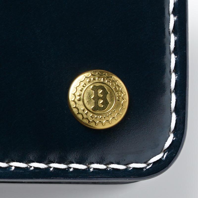 ロングトラッカーズウォレット コードバン本藍染め バイカーズ