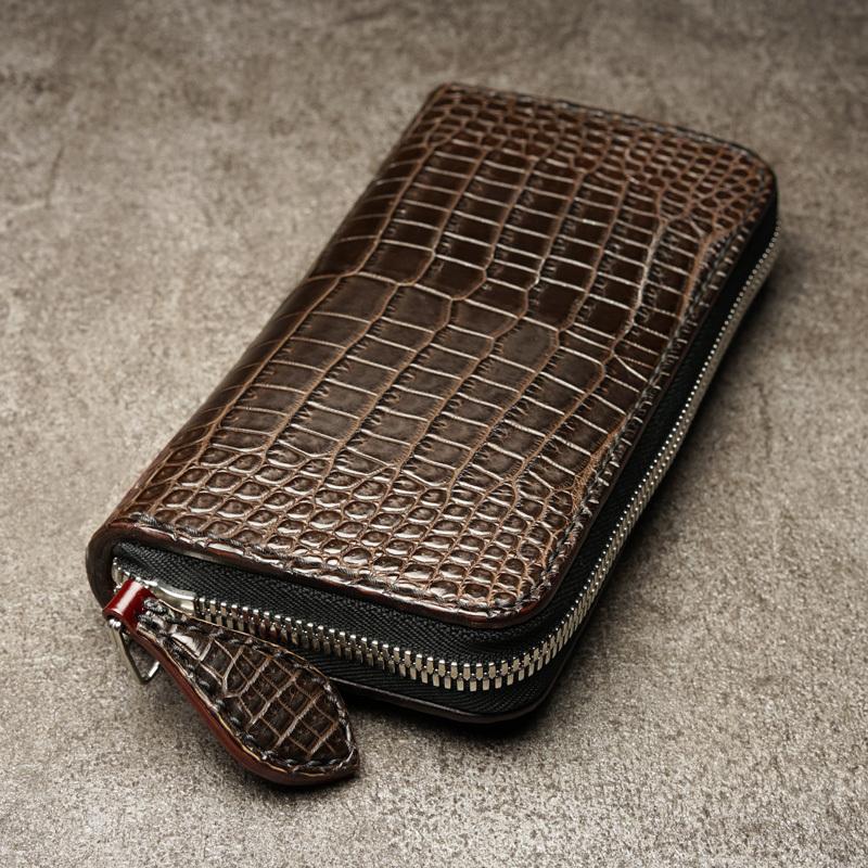 アルズニ　クロコダイルラウンドジップウォレット アルズニ クロコダイルラウンドジップウォレット アルズニ