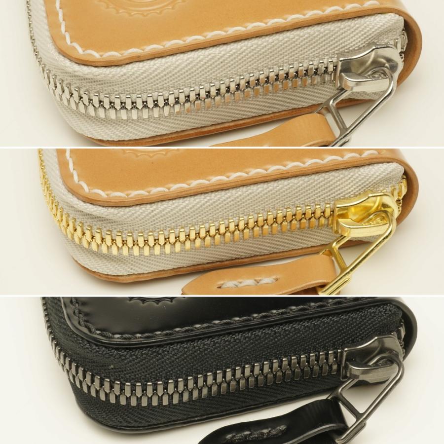 ラウンドジップウォレットミニ コードバン ラウンドファスナー