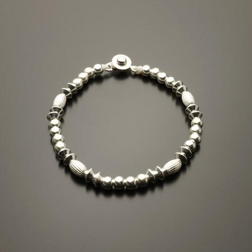 シルバーブレスレット 円盤ビーズタイプ01 Silver925 シルバー925 