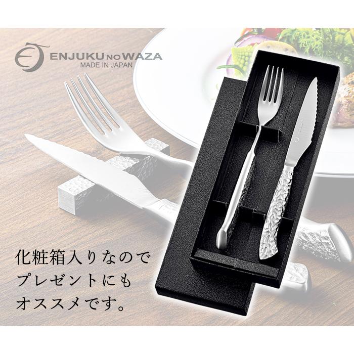 燕三条 ステーキナイフ フォーク セット 日本製 ステンレス カトラリー 