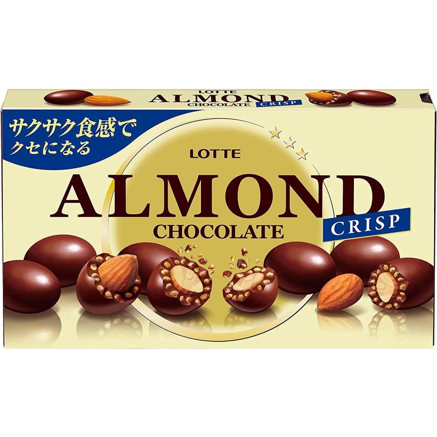 ロッテ（LOTTE） アーモンドクリスプチョコレート 80g×80箱 （1ケース