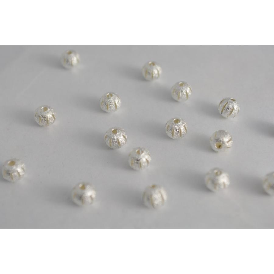ビーズクラブ ロンデル メタルビーズ ボール 小 古代銀 5.5mm 50個 