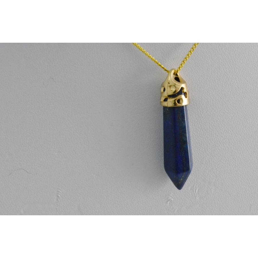 ラピスクラブ　ペンダント 楽天市場】ビーズクラブ ラピス ペンダントトップ 角錐 金