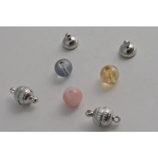 マグネット クラスプ 留め金 カスタネット 銀 15mm 5個 ネックレス ブレスレット パーツ ハンドメイド ビーズクラブ|beadsclub|02