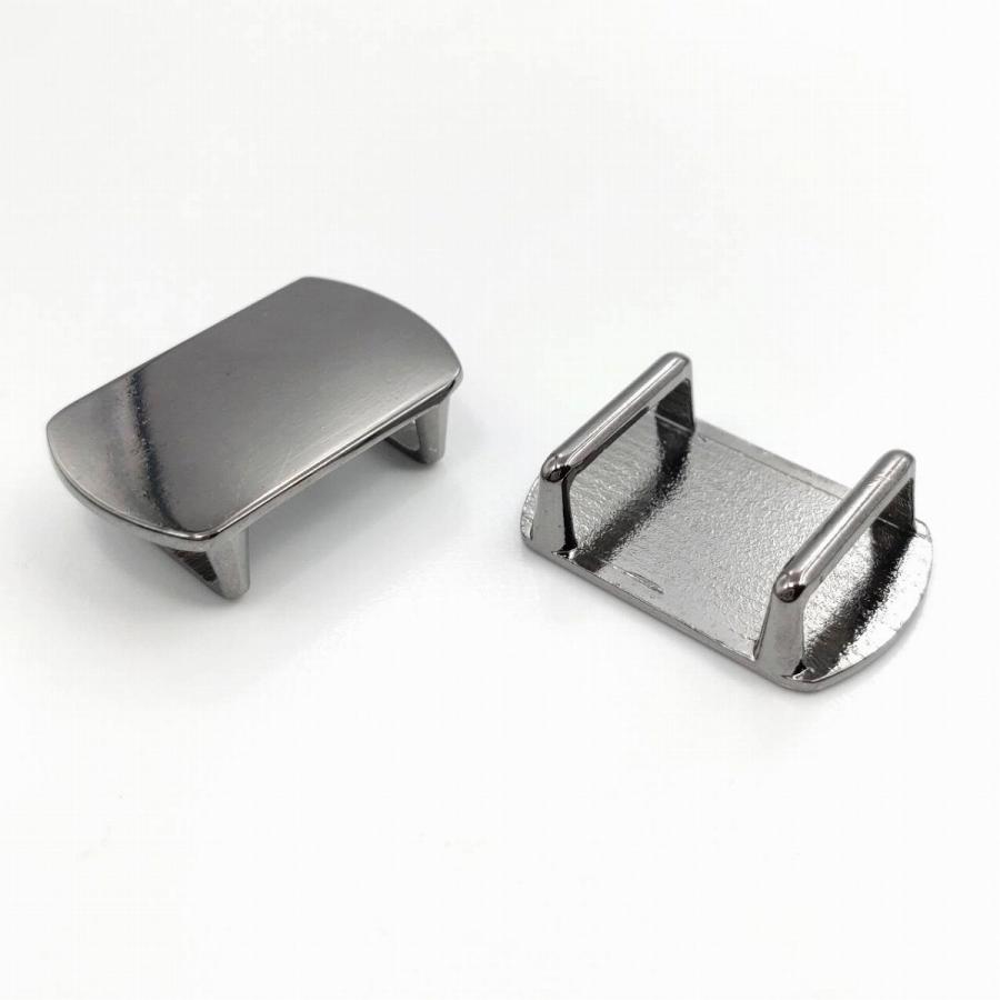 ビーズクラブ 帯留め金具 オーバル ブラック 5個 26mm 黒色 帯留め 帯