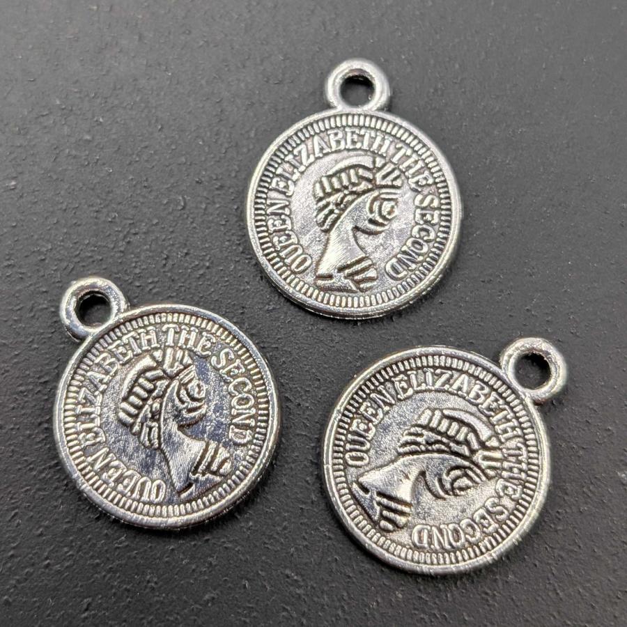 ビーズクラブ チャーム コイン型 モチーフ C-009 シルバー 10個セット 約12×10mm カン付き ハンドメイド アクセサリーパーツ :  ビーズクラブ - 通販 - Yahoo!ショッピング