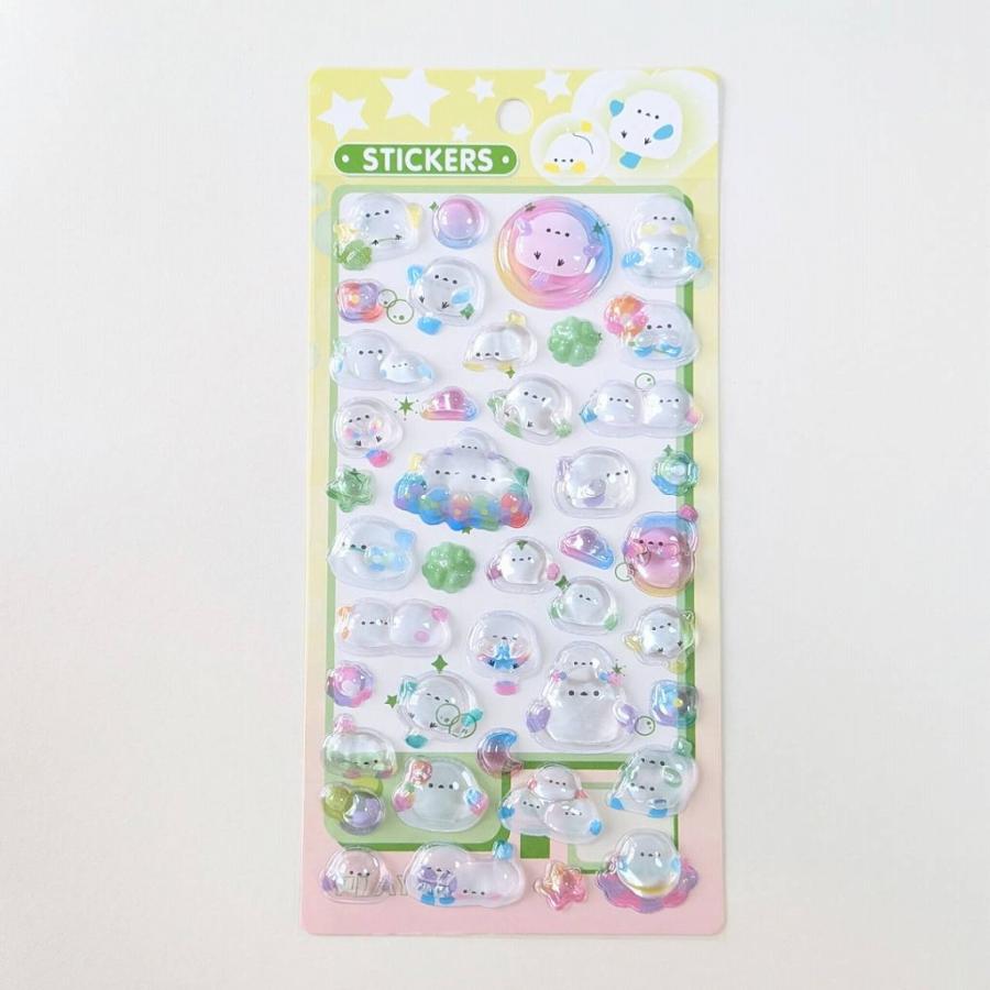 【正規品】プチドロ　3Dシール　2点セット　シマエナガ セール中2点セット海外輸入品 シマエナガ ベリーベリープチドロップ