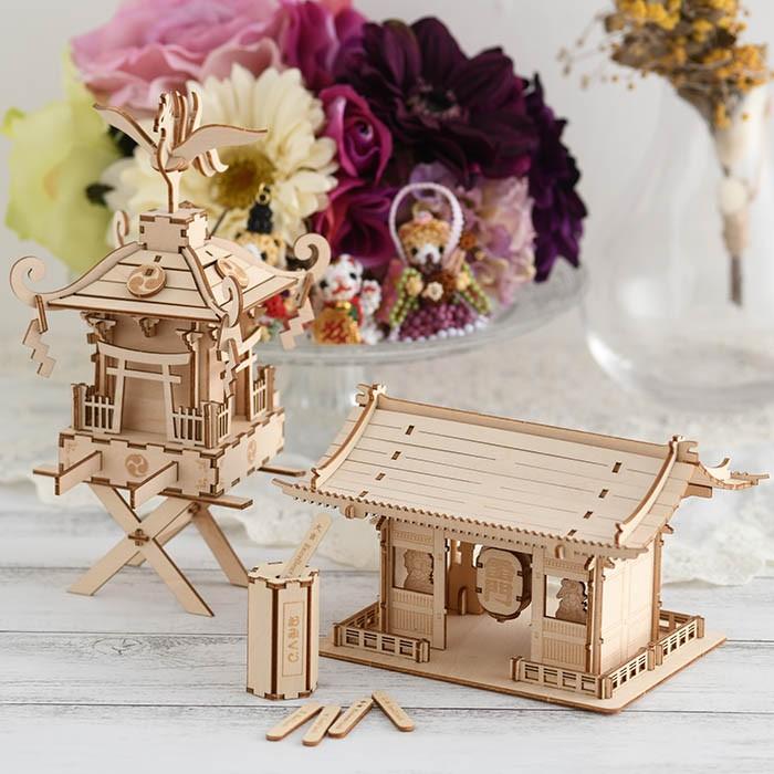 クラフト工作 キット ハンドメイド 手作り インテリア 知育 体験 キット 立体パズル 木製 Ki Gu Mi 雷門 Bm 249 Rooming 通販 Yahoo ショッピング