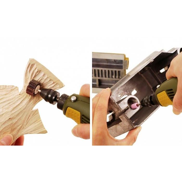 リューター ビット付き 磨き 穴あけ 切削 研磨 サビ落 日曜大工 DIY