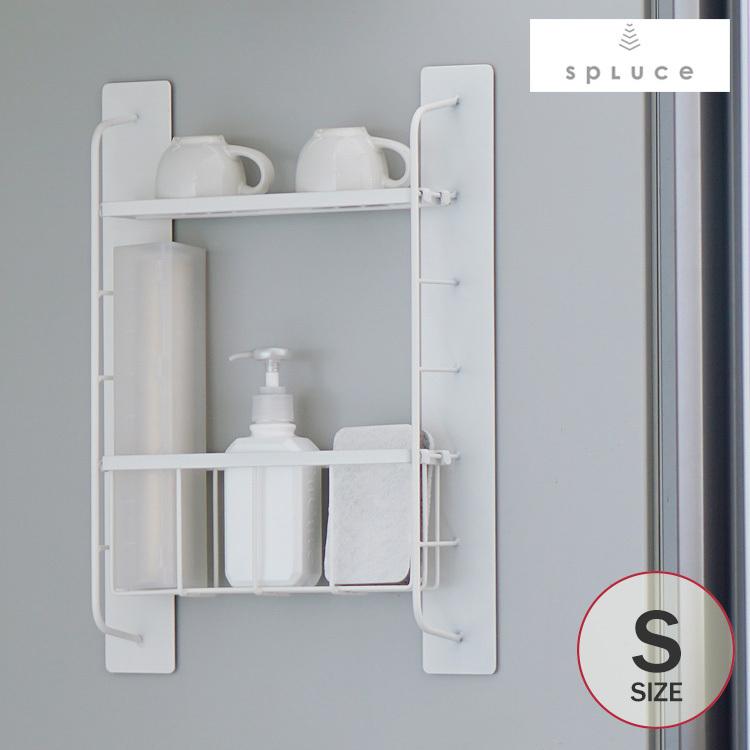 Spluce キッチン 収納 整理 整頓 ｄｉｙ 取り付け 賃貸住宅 初心者 簡単 スプルース スリムマグネットラック メッシュセットs Bm Rooming 通販 Yahoo ショッピング