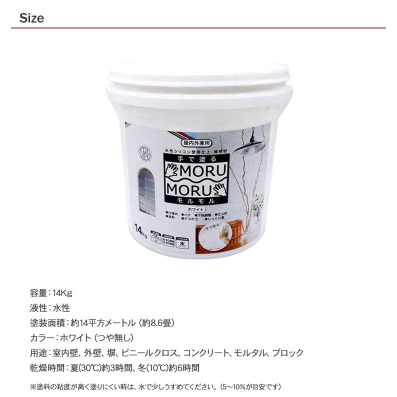 MORUMORU塗料14キロ3個セット ニッペ STYLE MORUMORU モルモル 塗料 ペンキ 14kg