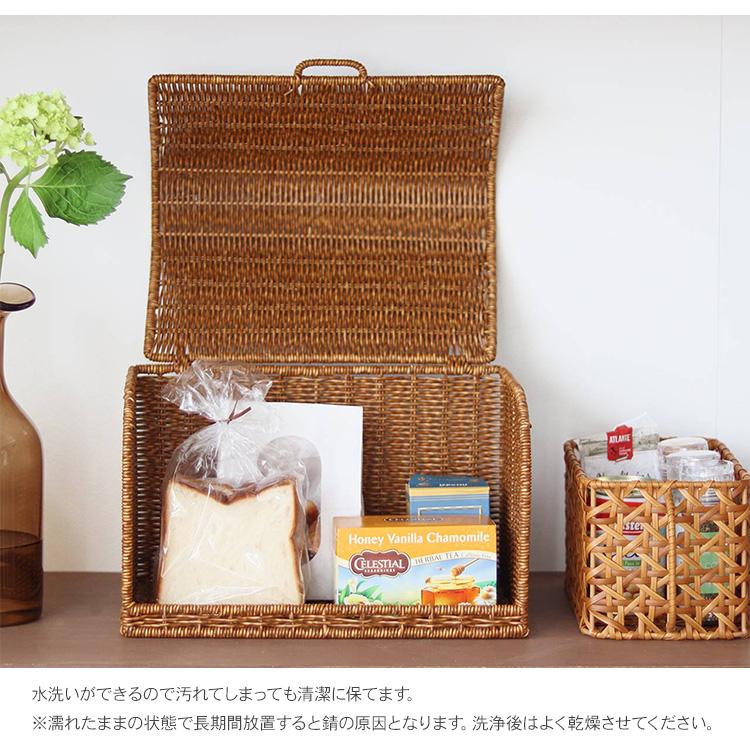収納バスケット 収納カゴ パンケース カトラリー収納 キッチン収納