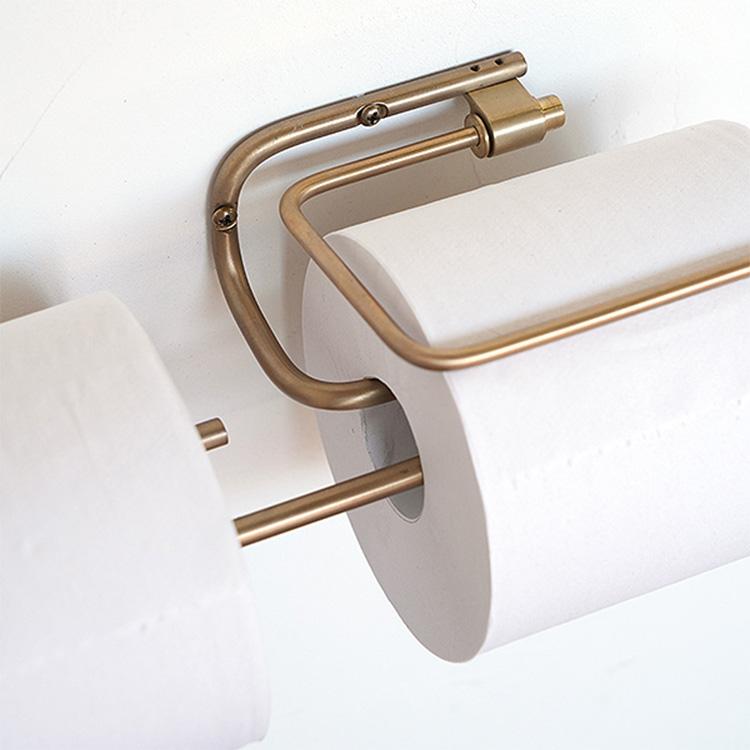 ペーパーホルダー トイレ収納 真鍮 スタイリッシュ おしゃれ ren