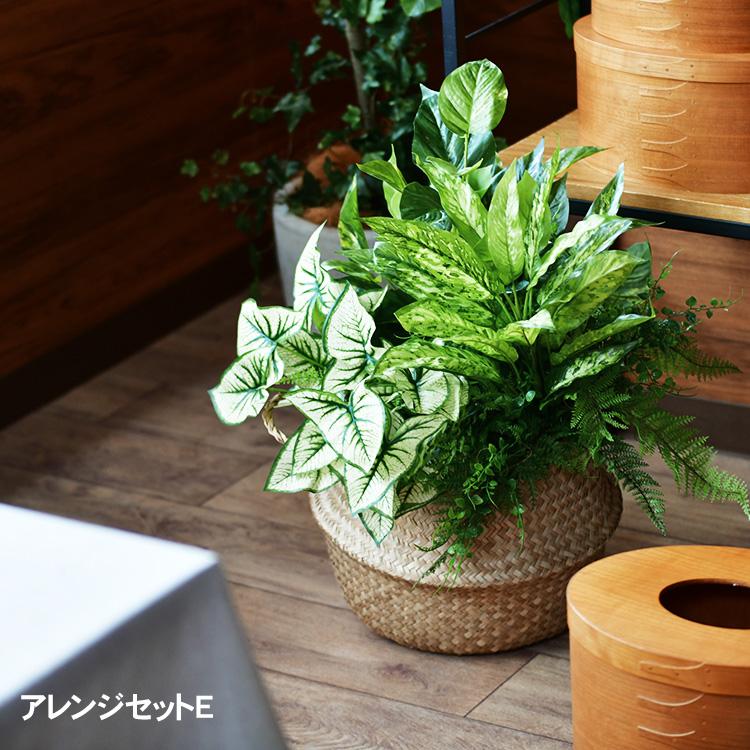 観葉植物 造花 アレンジメント インテリアグリーン ボタニカル