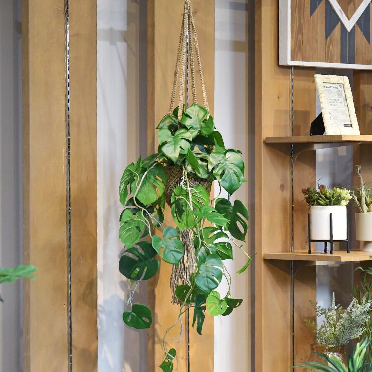 Spring  パンダ 北欧インテリア 花瓶 フラワーベース グリーンポット ハンギング マクラメ 北欧