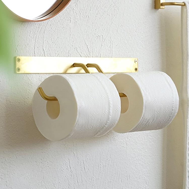 棚なし アンティーク ゴールド おしゃれ 北欧 トイレットペーパー