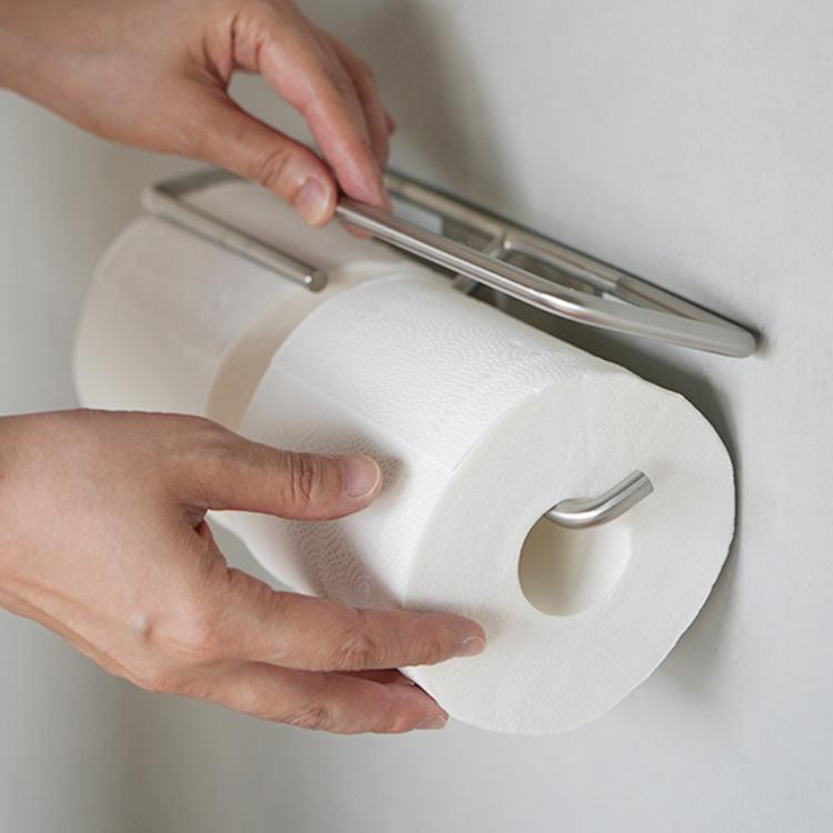 棚なし アンティーク シルバー おしゃれ 北欧 トイレットペーパー