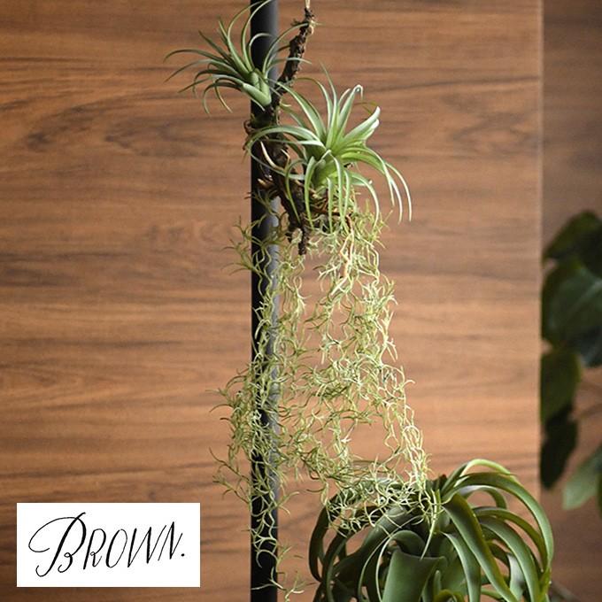 観葉植物 造花 フェイクグリーン インテリアグリーン ハンギング エアプランツ Brown. ブラウン アレンジメント 着生 64 991650 爆買（Yahoo!・rooming）