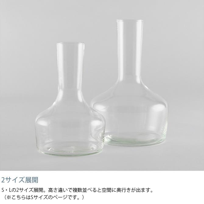 カラフェ 水差し フラワーベース 花瓶 ガラス shesay シセイ 花