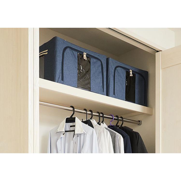 収納ケース クローゼット収納 リビング 寝室 子供部屋 綿麻 Pvc 中身が見える 折り畳み式 たためるスタッキング窓付き収納ボックス Mbm 0694 Rooming 通販 Yahoo ショッピング