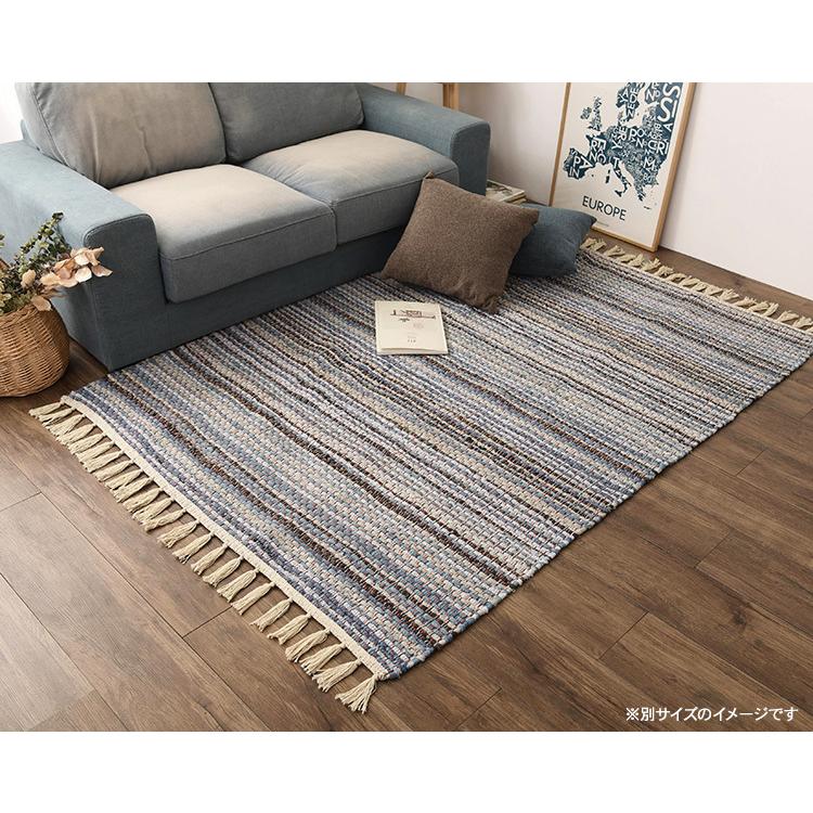 デニム　リビング　ラグカーペット 洗えるデニムデザインラグ 【200x300cm】 | 家具・インテリア通販