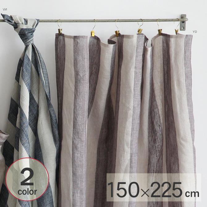 マルチカバー 布 おしゃれ 長方形 カーテン Horn Please ホーン プリーズ フリークロス リネン ストライプ アクシス L 150 225cm Mga 2819 Rooming 通販 Yahoo ショッピング