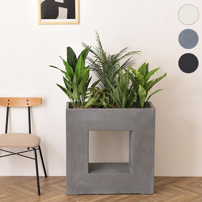 フェイクグリーン おしゃれ セット プランター ペット Brown. ブラウン
