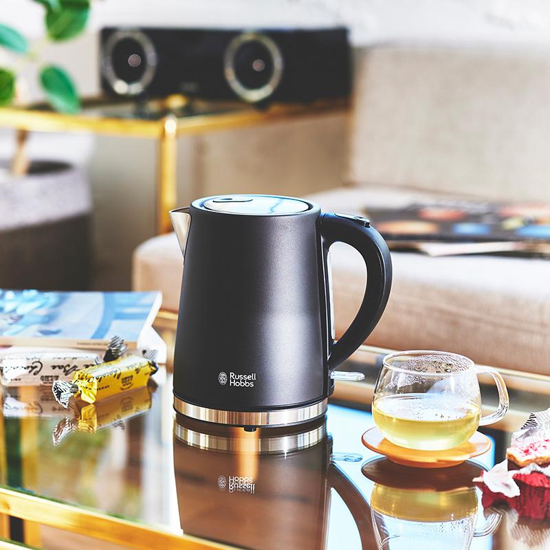 電気ケトル おしゃれ ステンレス 湯沸かしポット 湯沸かしケトル Russell Hobbs ラッセルホブス ベーシックケトル 1.0L 【ラッピング対応】｜beadsmania-shop｜04