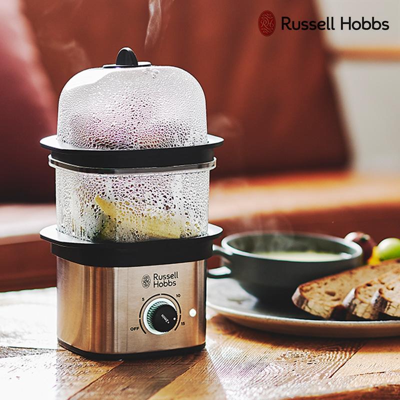 蒸し器 電気 フードスチーマー コンパクト おしゃれ 蒸し料理 調理器 Russell Hobbs ラッセルホブス クイックミニスチーマー