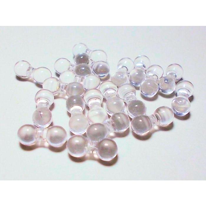 大口パック アクリル ダンベル ロンデル 5×11mm (300ヶ) ビーズ アンド パーツ アクセサリー スズマル ハンドメイド Ｊ４ ファルファーレ プラ 日本製 | 
