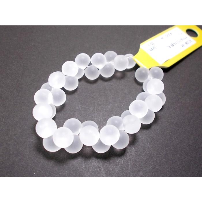 アクリル スズマル 消し フロスト 8mm (40ヶ) 鈴丸 ビーズ