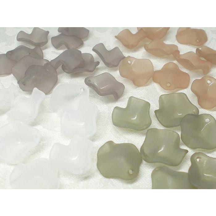 アクリル花びらsフロストカラー 15 15mm 30ヶ Ahb 001 ビーズショップj4 通販 Yahoo ショッピング