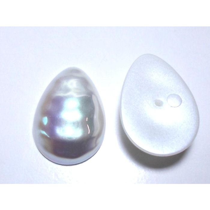 アクリルパールカボション　ティアドロップ大　16×24mm　(1ヶ) | 