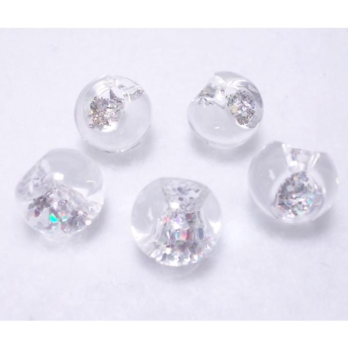 アクリル スズマル ラメライン 太穴 １２ｍｍ (５ケ) 鈴丸 ビーズ ビーズアンドパーツ 鈴丸ビーズ 鈴 アクリルビーズ ビーズパーツ | 