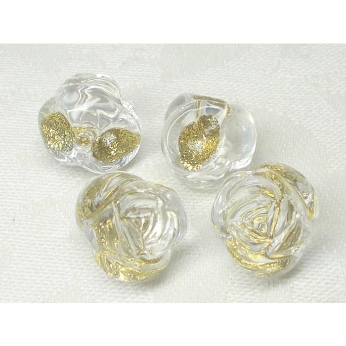 アクリル 薔薇 スズマル ラメライン 太穴 １２ｍｍ (４ケ) 鈴丸 ビーズ ビーズアンドパーツ 鈴丸ビーズ 鈴 アクリルビーズ ビーズパーツ |  | 01
