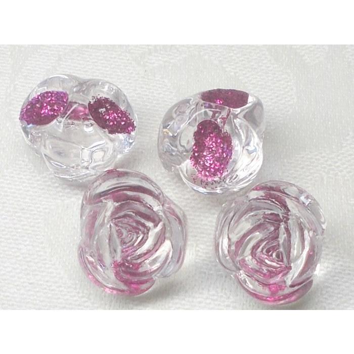 アクリル 薔薇 スズマル ラメライン 太穴 １２ｍｍ (４ケ) 鈴丸 ビーズ ビーズアンドパーツ 鈴丸ビーズ 鈴 アクリルビーズ ビーズパーツ |  | 03