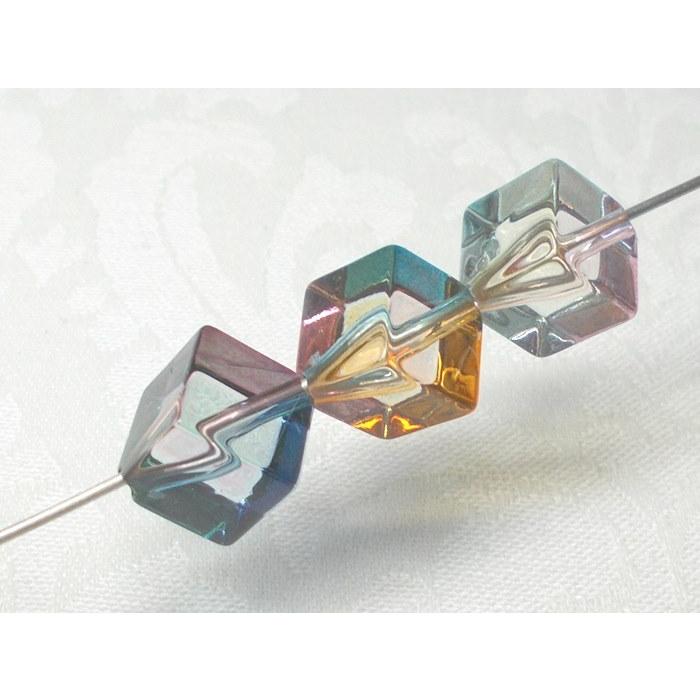 キューブ １０ＭＭ ６ヶ アンジュール カラー ビーズ アンド パーツ 鈴 丸 アクリル アクセサリー ハンドメイド |  | 05