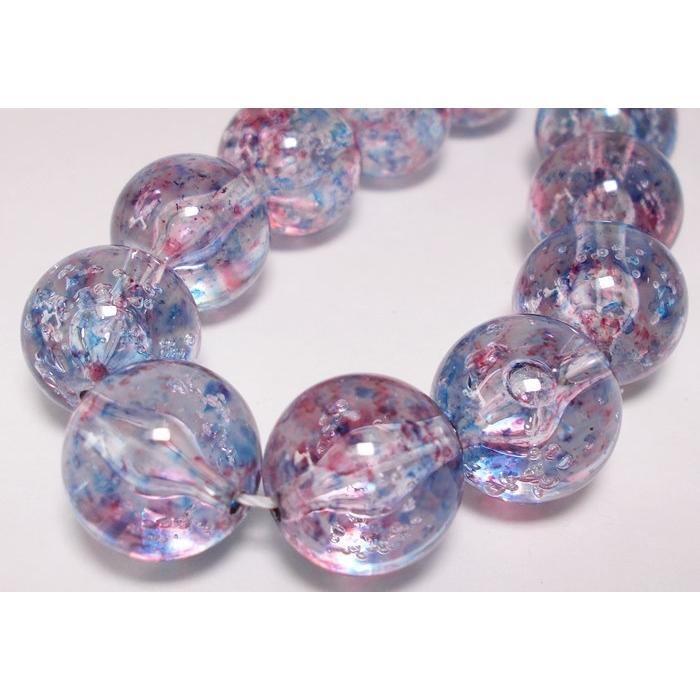 *** 通し穴 *** アクリル バブル ビーズ フルーツ カラー １２ＭＭ 17ケ |  | 02