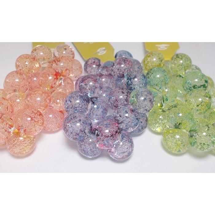 アクリル バブルビーズ フルーツカラー スズマル 12mm (10ケ) 鈴丸  
