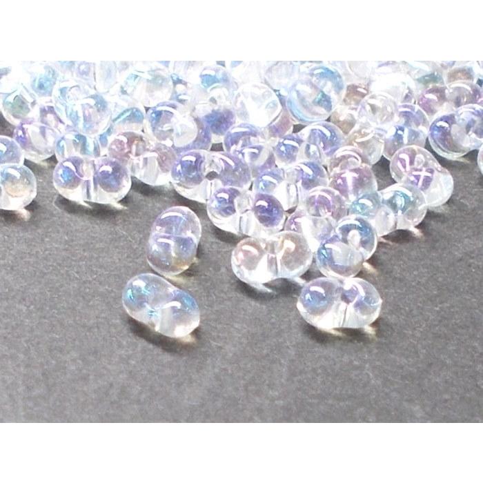 チェコ ファルファーレ (小) ２Ｘ４mm クリスタル オーロラ (ＡＢ) 10g ビーズ チェコビーズ ファルファーレビーズ ビーズパーツ ガラスビーズ |  | 01